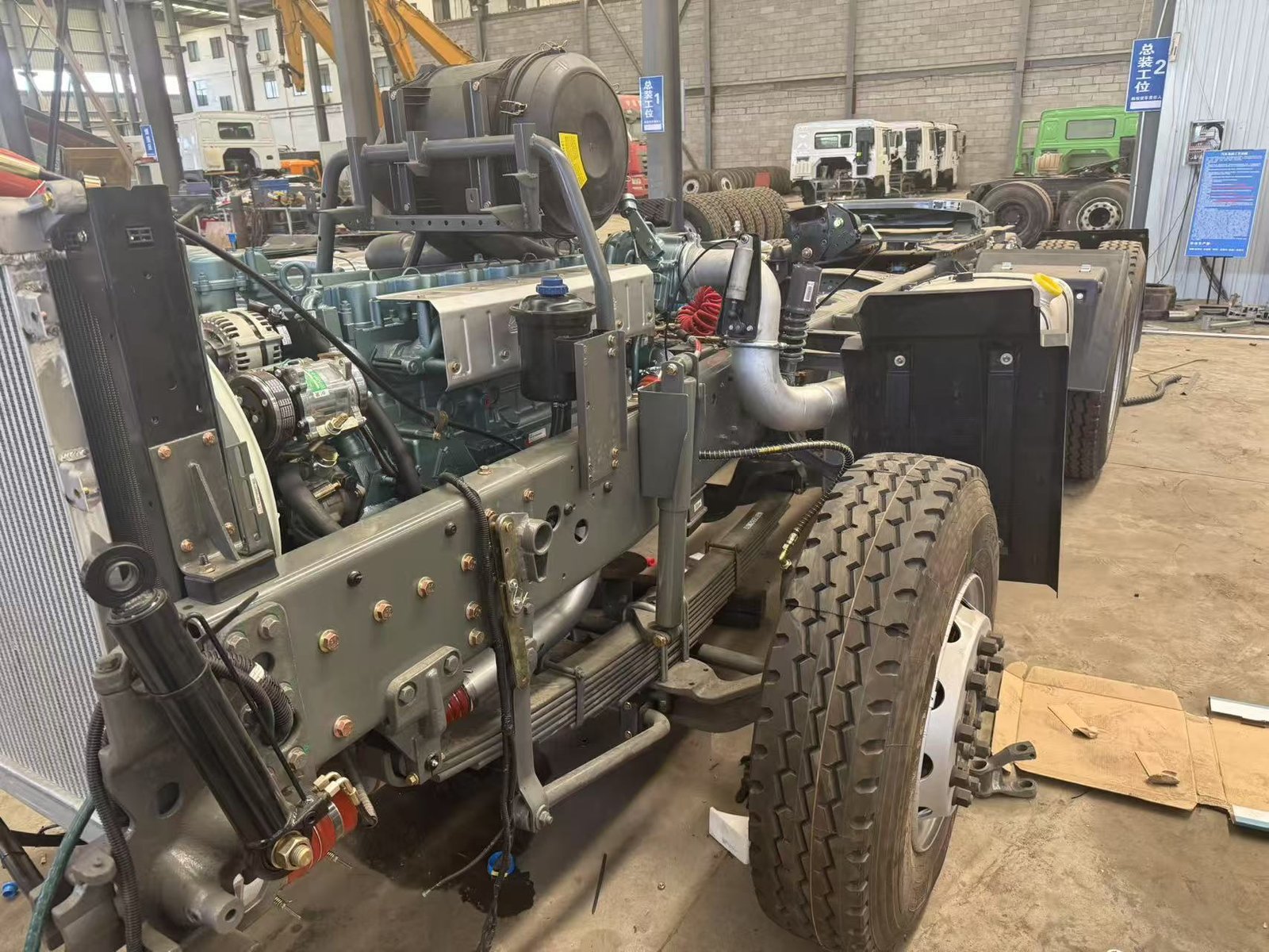 Truck refurbishment workshop